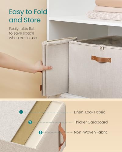 Shoe Organizer for Closet (Cappuccino Beige / 1 Pack)