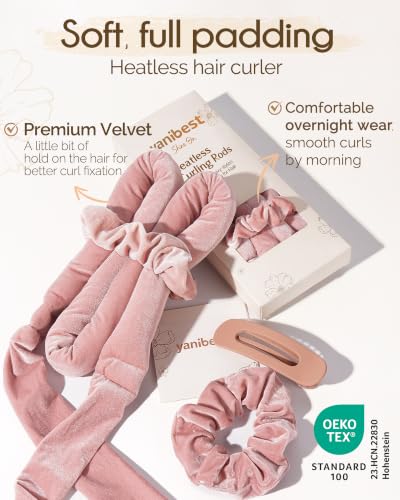 Heatless Hair Curler (Pink)
