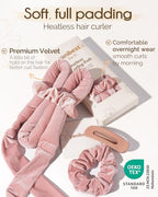 Heatless Hair Curler (Pink)