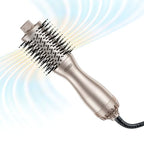 Hair Blow Dryer Brush (Gold)