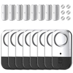 Door Window Alarm Sensors (8 Pack / Silver Gray)