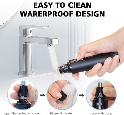 Nose Hair Trimmers for Men (All Black)