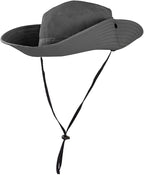 Rosoz Ponytail Sun Bucket Hats for Women UV Protection Foldable Mesh Wide Brim - Image 3