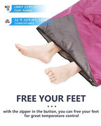 Sleeping Bags for Adults Cold Weather (4.4lb Purple)