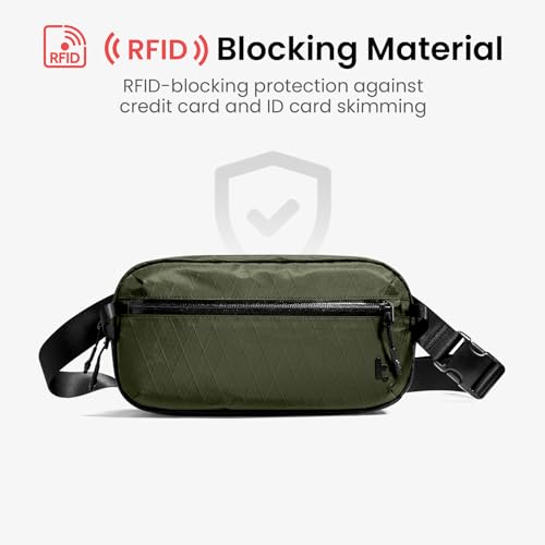 3.5L X Pac Sling Bag with RFID Blocking Crossbody Pack for Men Women (X-Pac Olive / 3.5L)