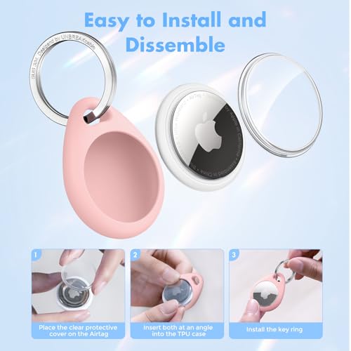 Holder for Apple AirTag (Pink&Baby Blue&Orange&Blue)