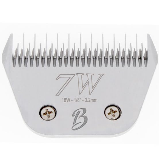 Skip Tooth 7 Wide Blade Dog Grooming Cuts Length 1 (7W (1/8" or 3.2mm) Skip Tooth Wide)