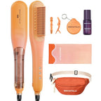 Spotlight Sleek Steamline Pro Steam Hair Straightener Brush (Orange)