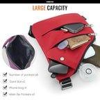 WANDER PLUS® Anti Theft Crossbody Travel Bag for Women Men (Taro Purple)