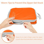 Compression Packing Cubes for Travel (01 Orange / 4-Piece Set)
