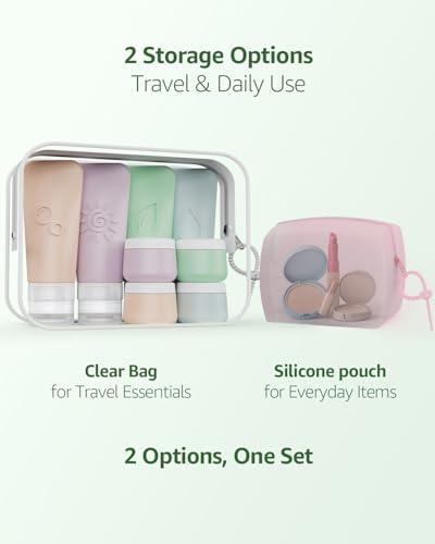 23 Pcs Travel Bottles for Toiletries (Green-23PCS)