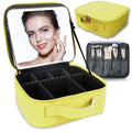 Makeup Bag with Led Mirror (Yellow / with LED mirror)