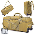 Duffel Bag with Wheels and Handle (Khaki)
