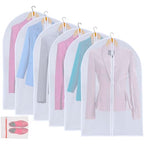 6 Pack Shirt Garment Bags (24" x 36" 6 Pack / Translucent)