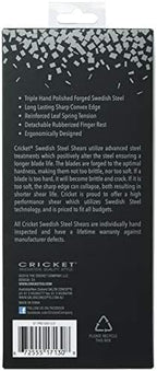 Cricket S1 Pro Series 550 5.5 inch Haircut Shears, Stylist Barber Salon Tools, Hair Cutting Scissors Professional, Convex Edge, Swedish Steel Hair Scissors Professional for Women and Men