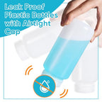 16 oz Plastic Bottles with Lids (Translucent / 16-oz)