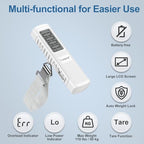 Battery Free Digital Luggage Scale (White)