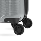 7272 Energie Hardside Expandable Luggage with Spinner Wheels (3-Piece Set (19/24/27) / Silver)