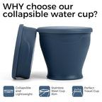 Collapsible Cup 8 oz (Navy)