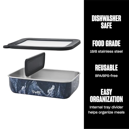 Stainless Steel Bento Box (Azurite Marble)