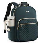 Laptop Backpack Purse for Women (Deepgreen / 15.6-Inch)
