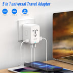 YLEE Travel Plug Adapter (White)