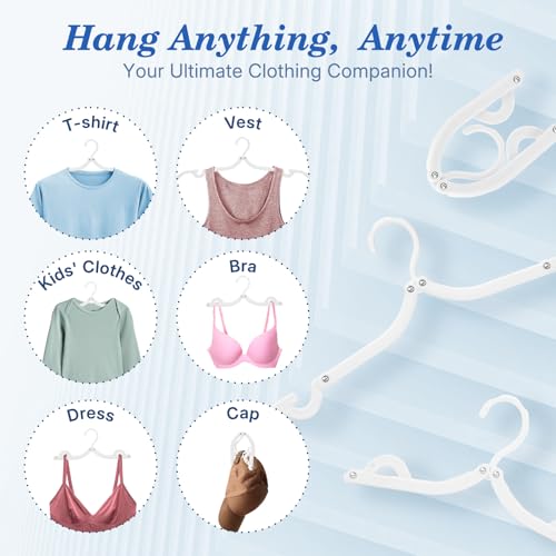 White Travel Hangers 10 Pack (10 Pack / White)