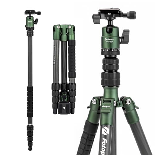 60" Carbon Fiber Camera Travel Tripod (Green / 62" Basic (Carbon Fiber))