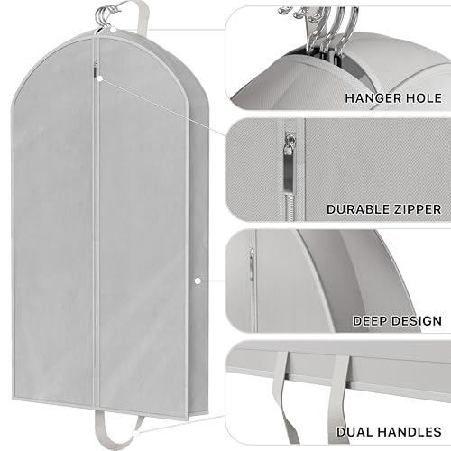 43" Travel Garment Bag (43-Inch, 1-Pack, Gray)