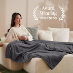Fleece Blanket Luxury Microplush (King / 04 - Forged Iron Grey)