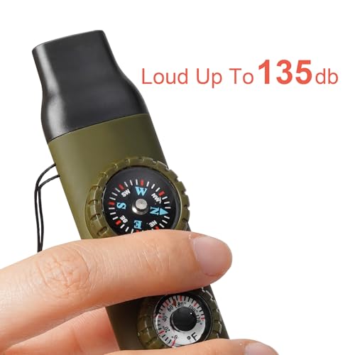 Emergency Survival Safety Whistle (Army Green Whistle)