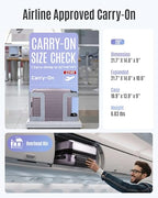 20 Inch Carry On Luggage 22x14x9 Airline Approved (Rose Purple / Carry-On - 20")