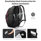 Design Laptop Backpack for Men with USB Charging Port SD803 (Angola Red/Black / Standard)