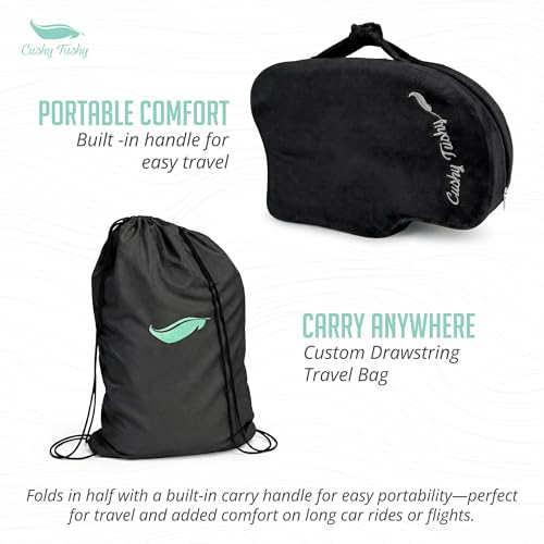 Premium Slim Foldable Travel Seat Cushion (Black / Slim)