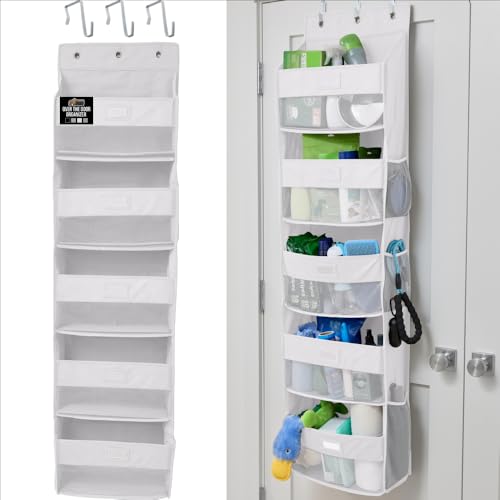 Over The Door Organizer Storage (White / 5 Shelf)
