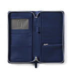 Zippered Travel Wallet & Passport Holder (Navy Blue)