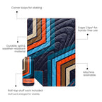 Original Puffy 1 (Midnight Retro Stripes)