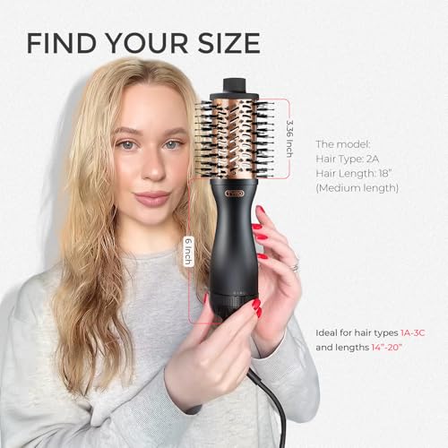 Hair Blow Dryer Brush (Black)