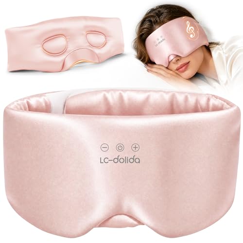 3D Silk Bluetooth Sleep Mask (Pink)