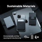 Aluminum Cardholder Wallet for Men (Brushed Black)