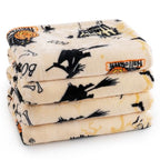 Halloween Fleece Blanket Queen (Halloween Pumpkin Cat / Queen(90" X 90"))