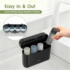 Travel Bottles TSA 4x2oz With Case Leak (Black)