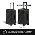 Bigger Carry On Luggage (Jet Black)