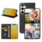 Custom Wallet Phone Case for Samsung Galaxy S25 Plus (Galaxy S25 Plus / Black-B)