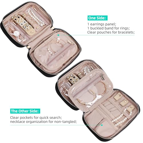 Travel Jewelry Case Organizer (Black / Small)