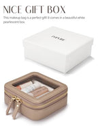 Small Makeup Pouch Clear Makeup Bag for Purse Travel Mini Bag for Women for Essentials Cute Cosmetic Case Traveling Small Toiletry Bag Portable Mini Pouch for Car Organizer Bag Gold (Gold / Mini Chic)