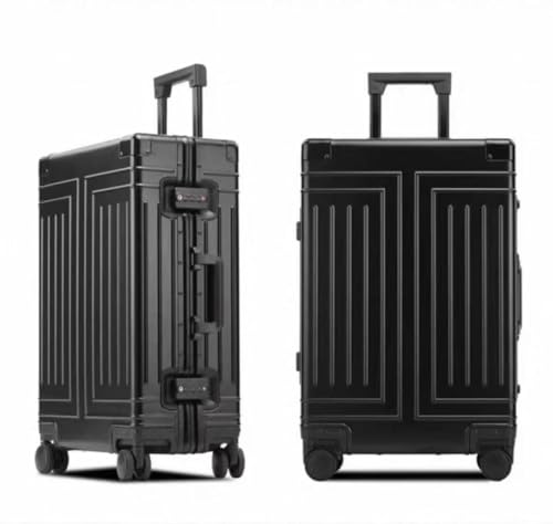 All Aluminum Magnesium Carry On Luggage (black / 26 inch)