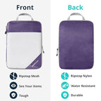 Compression Packing Cubes 6 Set (Purple / 6 pcs)