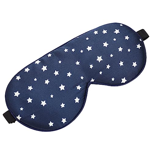 Natural Silk Sleep Mask (Blue Stars)
