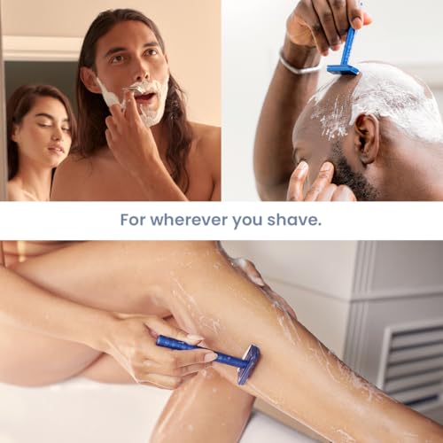 Razor Copper Double Edge Safety Razor with 5 Spare Blades (Copper)